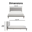 Serta Sierra Upholstered Bed Queen Size Gray