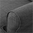Serta Harmon Roll Arm Sectional Dark Gray