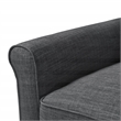Serta Harmon Roll Arm Sectional Dark Gray