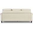 Serta Harmon Roll Arm Sectional Cream