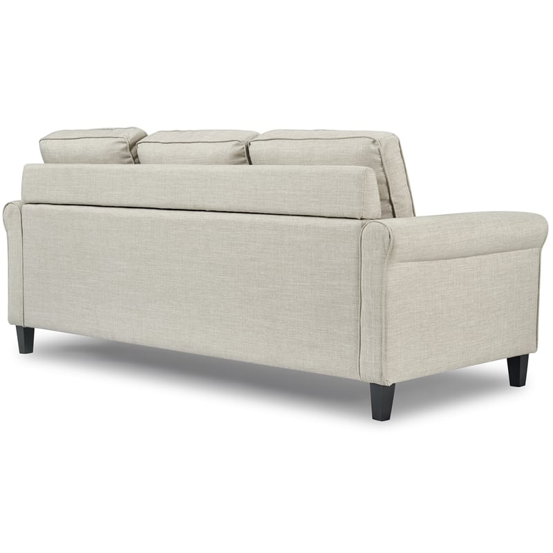 Serta Harmon Roll Arm Sectional Light Gray