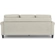 Serta Harmon Roll Arm Sectional Light Gray