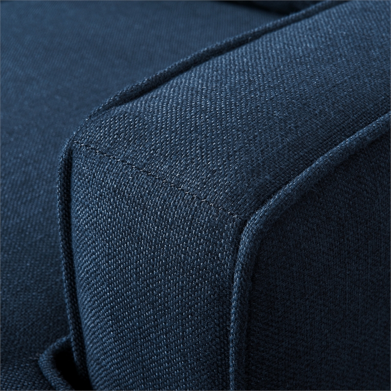 Serta Harmon Square Arm Sectional Navy Blue