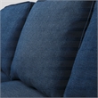 Serta Harmon Square Arm Sectional Navy Blue