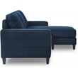 Serta Harmon Square Arm Sectional Navy Blue