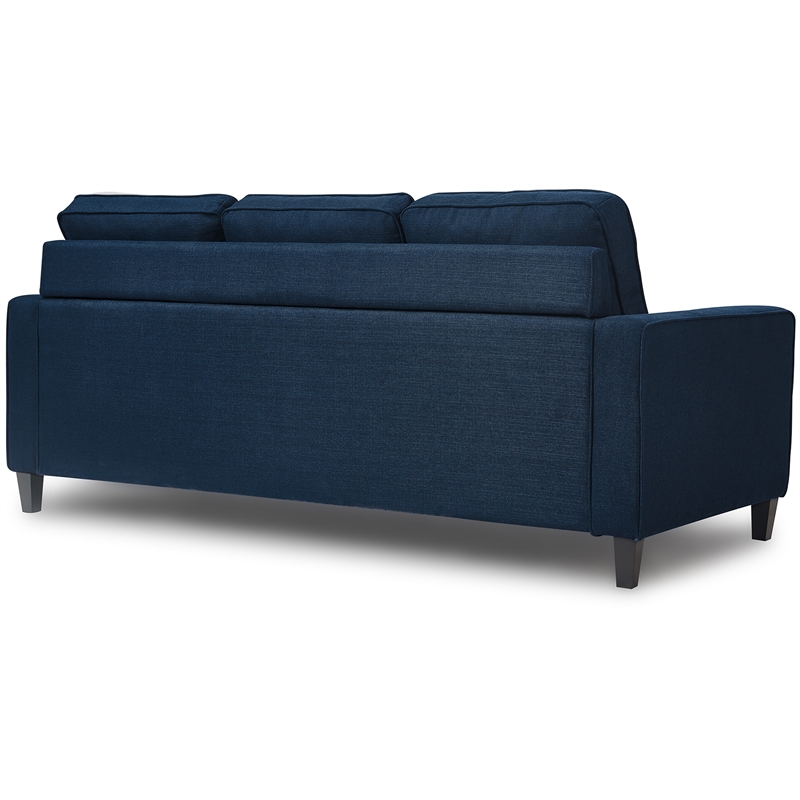 Serta Harmon Square Arm Sectional Navy Blue