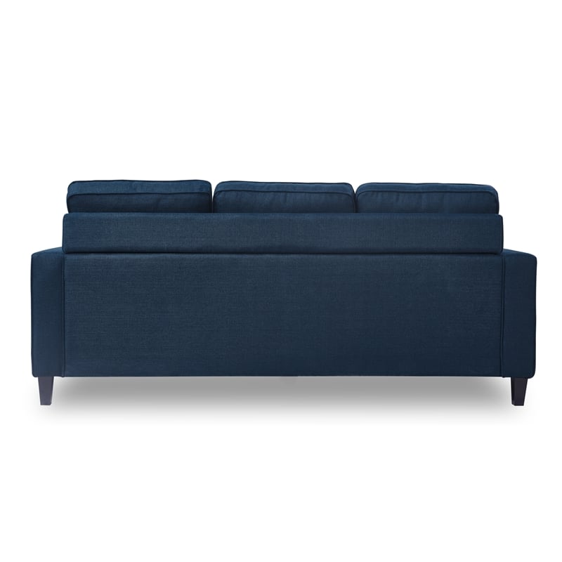 Serta Harmon Square Arm Sectional Navy Blue
