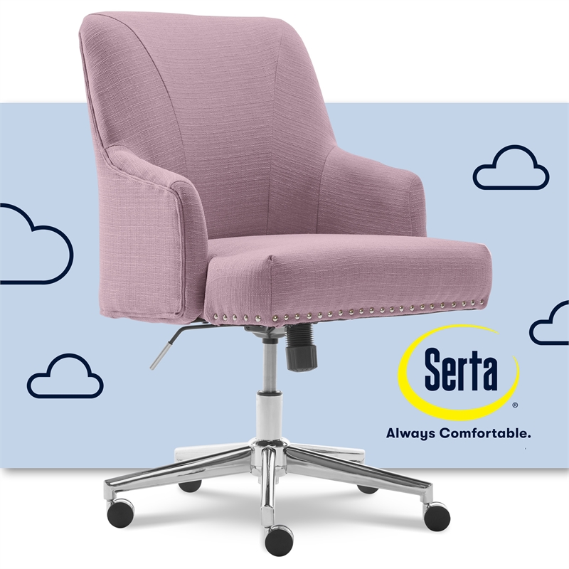 Serta Style Leighton Home Office Chair, Serta Lilac Office Chair