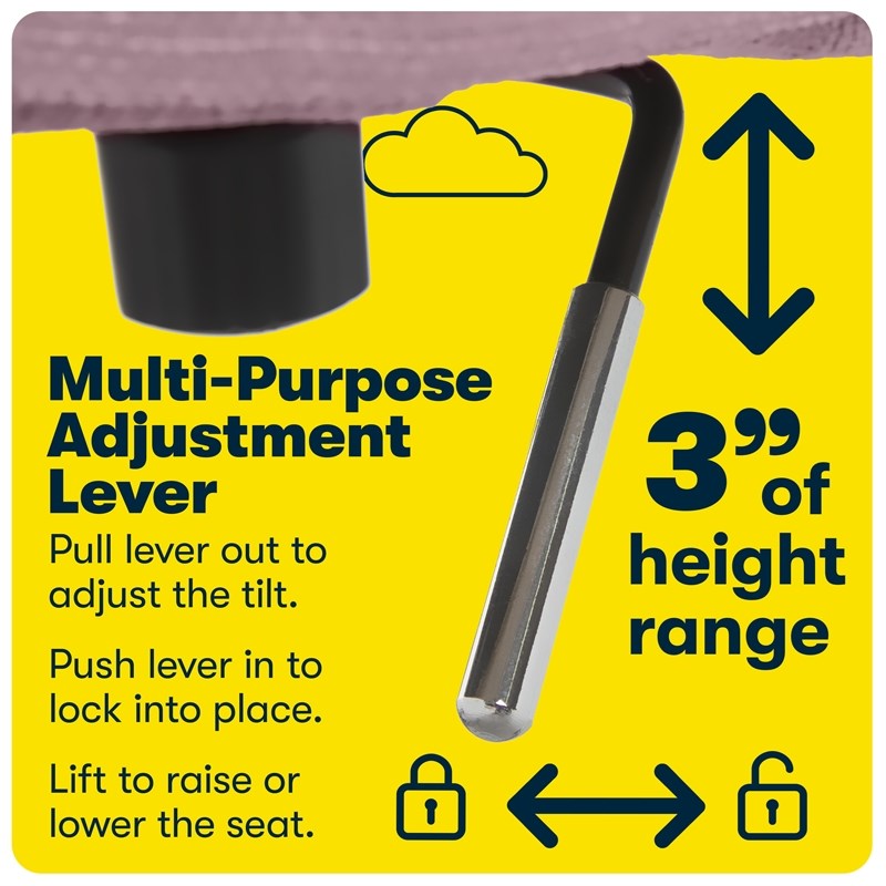 Serta Leighton Home Office Desk Chair Chrome Nailheads Twill Fabric Lilac Purple