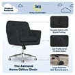 Serta Ashland Home Office Desk Chair Memory Foam Cushion Charcoal Twill Fabric