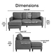 Serta Harmon Sectional - September Gray
