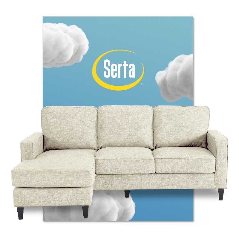 Serta Harmon Sectional - Metro Cream