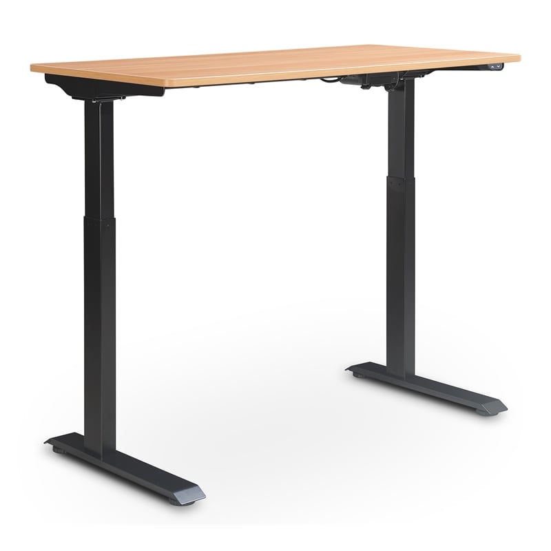 Serta Creativity Electric Height Adjustable Standing Desk Light Brown