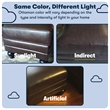 Serta Copenhagen Bonded Leather Ottoman Chestnut Brown