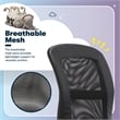 Serta Essential Armless Desk Chair with Breathable Lightweight Mesh Back Black