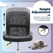 Serta Essential Armless Desk Chair with Breathable Lightweight Mesh Back Black