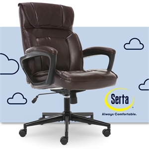 serta style hannah i office chair biscuit bonded leather