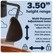 Serta Conway Big and Tall Executive Office Chair with Wood Accents Brown