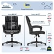 Serta Hannah Office Chair Black Bonded Leather