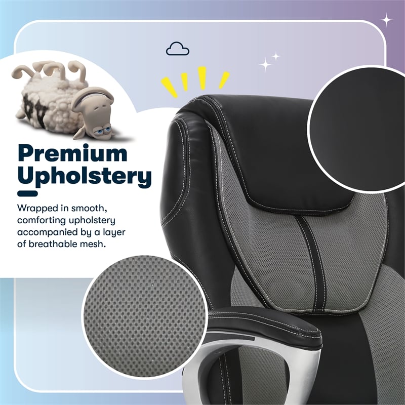 Serta Amplify Executive Office Chair Gray