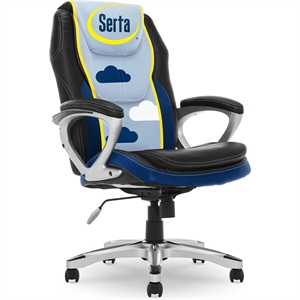 Serta Amplify Executive Office Chair Blue