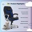 Serta Amplify Executive Office Chair Blue