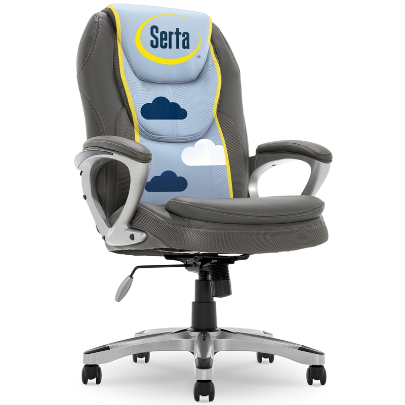 Serta Amplify Executive Office Chair Duo Gray