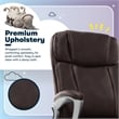 Serta Fairbanks Big and Tall Executive Office Chair Chestnut Bonded Leather