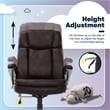 Serta Fairbanks Big and Tall Executive Office Chair Chestnut Bonded Leather