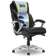 Serta Bryce Office Chair Patented AIR Lumbar Technology Bonded Leather Black