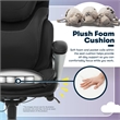 Serta Bryce Office Chair Patented AIR Lumbar Technology Bonded Leather Black