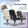 Serta Bryce Office Chair Patented AIR Lumbar Technology Bonded Leather Black