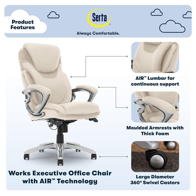 Air lumbar manager online chair serta