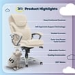 Serta Bryce Office Chair Patented AIR Lumbar Technology Bonded Leather Cream