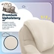 Serta Bryce Office Chair Patented AIR Lumbar Technology Bonded Leather Cream