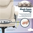 Serta Bryce Office Chair Patented AIR Lumbar Technology Bonded Leather Cream