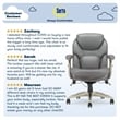 Serta Claremont Back in Motion Office Chair in Gray Bonded Leather