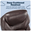 Serta Claremont Back in Motion Office Chair in Brown Bonded Leather