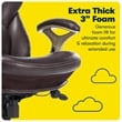 Serta Claremont Back in Motion Office Chair in Brown Bonded Leather