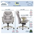 Serta Claremont Back in Motion Office Chair in Light Gray Fabric