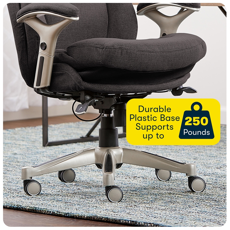 Serta Claremont Back in Motion Office Chair in Dark Gray Fabric