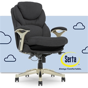serta ergonomic executive office chair with back in motion technology dark gray