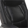 Serta Lautner Executive Office Chair Black Bonded Leather and Gray Mesh