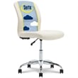 Serta Essential Armless Desk Chair with Breathable Lightweight Mesh Back Cream