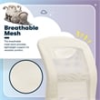 Serta Essential Armless Desk Chair with Breathable Lightweight Mesh Back Cream