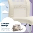 Serta Essential Armless Desk Chair with Breathable Lightweight Mesh Back Cream