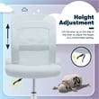 Serta Essential Armless Desk Chair with Breathable Lightweight Mesh Back Blue