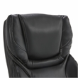 Serta Conway Big and Tall Executive Office Chair with Wood Accents Black