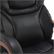 Serta Conway Big and Tall Executive Office Chair with Wood Accents Black