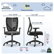 Serta Production Mesh Office Chair with Nylon Base Black